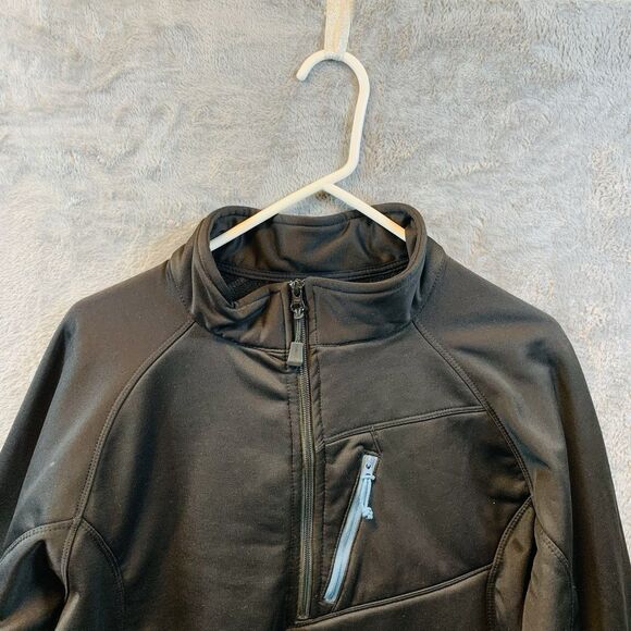 CE Schmidt Workwear for Her XL Quarter Zip PopOver Zippered Pockets Black - Picture 6 of 10